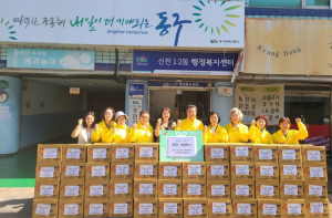 신천1∙2동 민간사회위원회, 취약 가정 식품 후원