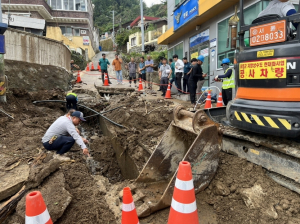 ‘울릉군’군민과 함께 호우피해 응급복구 완료