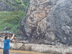 울릉경찰서, 도로차단 구간 현장 점검