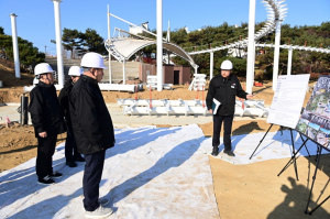 문경시장, 중앙공원 정비사업 현장 점검