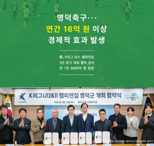 [스포츠&연예] 영덕축구··· 연간 16억 원 이상 경제적 효과 발생